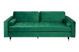 Luxusní pohovka COZY VELVET 220 CM smaragdově zelená samet Luxusní pohovka COZY VELVET 220 CM smaragdově zelená samet