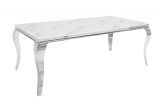Jídelní stůl MODERN BAROCCO 180 CM SILVER mramorový vzhled Jídelní stůl MODERN BAROCCO 180 CM SILVER mramorový vzhled