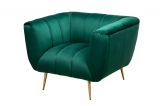 Křeslo NOBLESSE 105 CM smaragdově zelené samet Křeslo NOBLESSE 105 CM smaragdově zelené samet