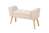 Lavice SCARLETT 90 CM béžová lněná tkanina Lavice SCARLETT 90 CM béžová lněná tkanina