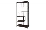 Regál SLIM LINE 185x77 CM vzhled černý jasan Regál SLIM LINE 185x77 CM vzhled černý jasan