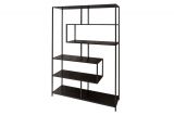 Regál SLIM LINE 185x115 CM vzhled černý jasan Regál SLIM LINE 185x115 CM vzhled černý jasan