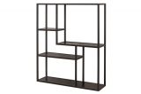 Nástěnný regál SLIM LINE 90 CM vzhled černý jasan Nástěnný regál SLIM LINE 90 CM vzhled černý jasan