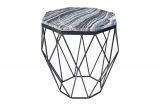 Odkládací stolek DIAMOND NOBLES 50 CM šedý mramor Odkládací stolek DIAMOND NOBLES 50 CM šedý mramor