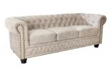Pohovka CHESTERFIELD 3M 200 CM šampaňská samet Pohovka CHESTERFIELD 3M 200 CM šampaňská samet