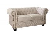 Pohovka CHESTERFIELD 2M 150 CM šampaňská samet Pohovka CHESTERFIELD 2M 150 CM šampaňská samet