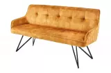 Stolová lavice EUPHORIA 160 CM tmavě žlutá samet Stolová lavice EUPHORIA 160 CM tmavě žlutá samet