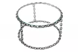 Konferenční stolek CHAIN 65 CM stříbrný Konferenční stolek CHAIN 65 CM stříbrný