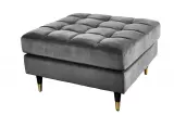 Taburet COZY VELVET 80 CM šedý samet Taburet COZY VELVET 80 CM šedý samet