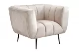 Křeslo NOBLESSE 105 CM šampaňské samet Křeslo NOBLESSE 105 CM šampaňské samet