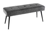 Lavice BOUTIQUE 100 CM šedá strukturovaná látka Lavice BOUTIQUE 100 CM šedá strukturovaná látka