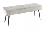 Lavice BOUTIQUE 100 CM světle šedá manšestr Lavice BOUTIQUE 100 CM světle šedá manšestr