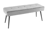 Lavice BOUTIQUE 100 CM šedá samet Lavice BOUTIQUE 100 CM šedá samet