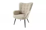 Křeslo SCANDINAVIA šampaňské greige colin bouclé Křeslo SCANDINAVIA šampaňské greige colin bouclé