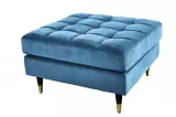 Taburet COZY VELVET 80 CM modrý samet Taburet COZY VELVET 80 CM modrý samet