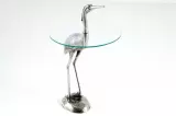 Odkládací stolek WILDLIFE HERON 90 CM stříbrný Odkládací stolek WILDLIFE HERON 90 CM stříbrný