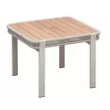 Zahradní jídelní stůl BORROMEO 100 CM TAUPE Zahradní jídelní stůl BORROMEO 100 CM TAUPE