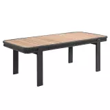 Zahradní jídelní stůl BORROMEO 210 CM BLACK GREY Zahradní jídelní stůl BORROMEO 210 CM BLACK GREY