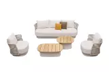 Zahradní 5 místná sedací souprava AIO TAUPE WHITE Zahradní 5 místná sedací souprava AIO TAUPE WHITE