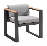 Zahradní jídelní židle CAMBUSA BLACK Zahradní jídelní židle CAMBUSA BLACK