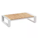 Zahradní konferenční stolek CAMBUSA 135 CM WHITE
