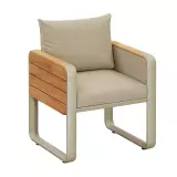 Zahradní jídelní židle s područkami NOTTINGHAM TAUPE Zahradní jídelní židle s područkami NOTTINGHAM TAUPE
