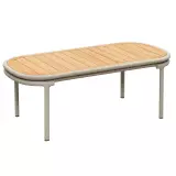 Zahradní jídelní stůl CALYPSO 210 CM BEIGE TEAK Zahradní jídelní stůl CALYPSO 210 CM BEIGE TEAK