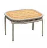 Zahradní odkládací stolek CALYPSO 80 CM BEIGE TEAK Zahradní odkládací stolek CALYPSO 80 CM BEIGE TEAK