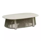 Zahradní konferenční stolek PAROS 120 CM TAUPE
