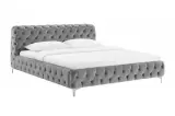 Postel MODERN BAROCCO 160x200 CM šedá samet Postel MODERN BAROCCO 160x200 CM šedá samet