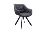 Židlo-křeslo DUTCH COMFORT antik šedé mikrovlákno - rozbaleno Židlo-křeslo DUTCH COMFORT antik šedé mikrovlákno - rozbaleno