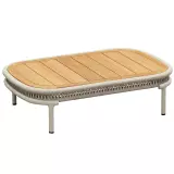 Zahradní konferenční stolek CALYPSO 120 CM BEIGE TEAK Zahradní konferenční stolek CALYPSO 120 CM BEIGE TEAK