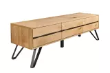Televizní stolek LIVING EDGE 160 CM divoký dub/černá Televizní stolek LIVING EDGE 160 CM divoký dub/černá