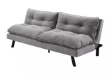 Rozkládací pohovka COCOONING 190 CM šedá žinylková tkanina Rozkládací pohovka COCOONING 190 CM šedá žinylková tkanina
