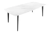 Jídelní stůl MILANO 160 CM keramika vzhled bílý mramor Jídelní stůl MILANO 160 CM keramika vzhled bílý mramor
