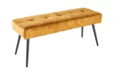 Lavice BOUTIQUE 100 CM tmavě žlutá samet Lavice BOUTIQUE 100 CM tmavě žlutá samet