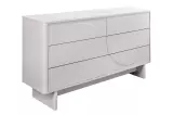 Komoda SAVOY 3D 150 CM bílá/mramor Komoda SAVOY 3D 150 CM bílá/mramor