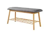 Botník ZEN-BO 90 CM bambus přírodní/tmavě šedá Botník ZEN-BO 90 CM bambus přírodní/tmavě šedá