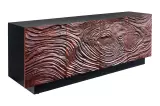 Komoda FLUID 3D 175 CM ořechově hnědá masiv akácie Komoda FLUID 3D 175 CM ořechově hnědá masiv akácie