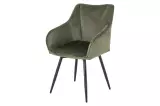 2SET jídelní židle AVIGNON 360° zelená/černá žinylková tkanina 2SET jídelní židle AVIGNON 360° zelená/černá žinylková tkanina