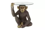 Konferenční stolek WILDLIFE KING APE 65 CM černá/zlatá Konferenční stolek WILDLIFE KING APE 65 CM černá/zlatá