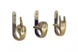3SET věšák FINGERS mosazný 3SET věšák FINGERS mosazný