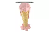 Barový stolek ICE CREAM 105 CM růžový/béžový Barový stolek ICE CREAM 105 CM růžový/béžový