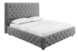 Postel PARIS CHESTERFIELD 180×200 CM šedá lněný potah Postel PARIS CHESTERFIELD 180×200 CM šedá lněný potah