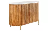 Komoda TRES CHIC 105 CM bílá/přírodní mramor/masiv mango Komoda TRES CHIC 105 CM bílá/přírodní mramor/masiv mango