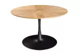 Kulatý jídelní stůl ATELIER II 120 CM přírodní/černá dubová dýha Kulatý jídelní stůl ATELIER II 120 CM přírodní/černá dubová dýha