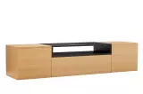 Závěsný televizní stolek LOFT 160 CM dub/černá Závěsný televizní stolek LOFT 160 CM dub/černá