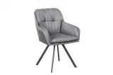 2SET jídelní židle LOUNGER šedá otočná 2SET jídelní židle LOUNGER šedá otočná