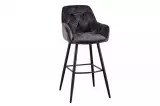 2SET barová židle MALANO šedá samet 2SET barová židle MALANO šedá samet