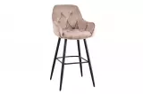 2SET barová židle MALANO šampaňská samet 2SET barová židle MALANO šampaňská samet